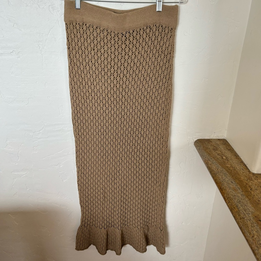 Cover Up Midi/Maxi Crocheted Midi Skirt Sz 10-12